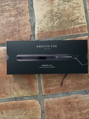 NANOBLACK 3-In-One Ceramic Curling Flat Iron Hair Straightener